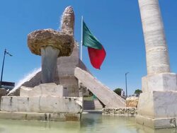 Edward VII Park in Lisbon Stock Footage