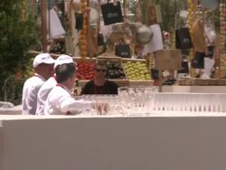 ATMOSPHERE Champagne Flutes at the Monaco Royal Wedding: Preparations at Monaco . (Footage by WireImage Video/Getty Images Entertainment Video) Stock Footage