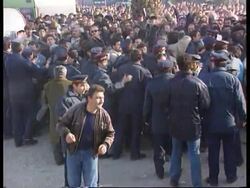 Albania - Thousands take to streets in protest News Clip