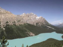 Peyto Lake, Banff National Park, Canada Stock Footage