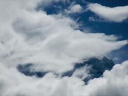 T/L cloud over Tilicho Peak, Himalayas Stock Footage