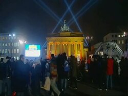 20th anniversary of the Fall of the Berlin Wall Stock Footage