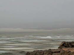 Landscape with stone enclosures Stock Footage