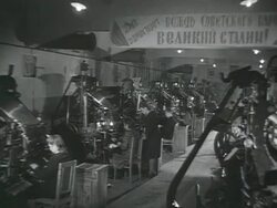 MS People working in factory AUDIO / Russia Stock Footage