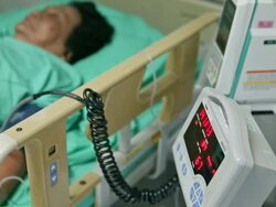 Senior woman patient Stock Footage