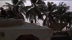 United Nations troops continue patrols around Golf Hotel News Clip