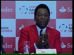 Brazil football idol Pele news conference on Haiti aid, World Cup security News Clip