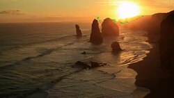 Twelve Apostles, Great Ocean road, Australia Stock Footage