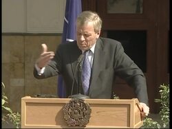 Alliance chief and Karzai meet, presser News Clip