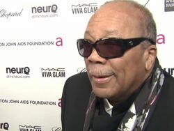 INTERVIEW - Quincy Jones at Elton John AIDS Foundation Presents 21st Annual Academy Awards Viewing Party Stock Footage