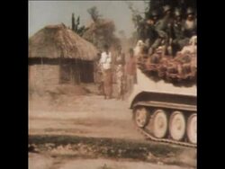 SYND 6 7 78 MORROCAN TROOPS ON PATROL IN LUBUMBASHI News Clip