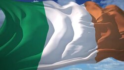 Ireland Flag Stock Footage