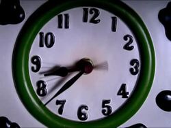 Clock giving the time Stock Footage