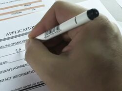 Employment application Stock Footage