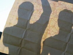 couple looking at a map Stock Footage