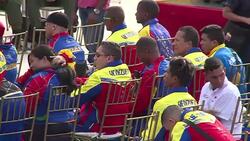 CLEAN : Olympic fencer receives Venezuelan flag ahead of Rio Games News Clip