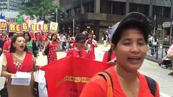 CLEAN : Hong Kong maids march against window cleaning after deaths News Clip