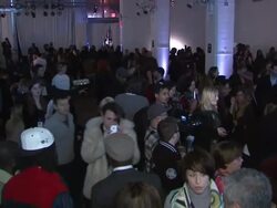 ATMOSPHERE: Party at Crest 3D White Presents Art Garde Designers at The Box at Lincoln Center on 02/09/2012 in New York, NY, United States Stock Footage