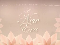 ATMOSPHERE: Signage at the 2010 Women In Film Crystal & Lucy Awards: A New Era at Los Angeles CA. (Footage by WireImage Video/GettyImages) Stock Footage