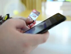 shopping online Stock Footage