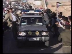 Gaza - Arafat presents Chirac with award News Clip