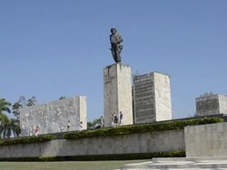 Hero Memorial El Che Guevara Memorial Statue Santa Clara Cuba Stock Footage