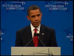 WRAP Obama on Iran, Afghanistan and world finance News Clip