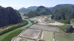 Mountain at Khao Sam Roi Yot National Park,Thailand Stock Footage