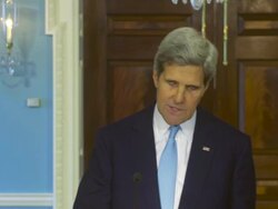 Secretary of State, John Kerry, Makes Statement on Syria Stock Footage