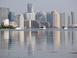 Miami Reflection Stock Footage