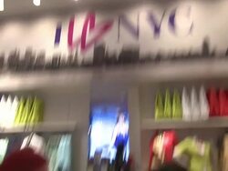 Lane Bryant SVP & Chief Marketing Officer Liz Crystal (right) and guest  at Lane Bryant 34th Street Flagship Store Opening Party Stock Footage