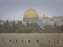 Old Jerusalem - Dome of the Rock Stock Footage