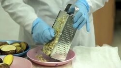 Grating potato Stock Footage