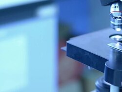 Scientist and bio lab experiment Stock Footage