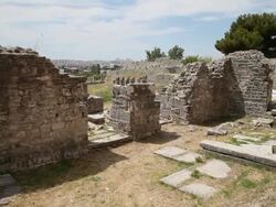 The Episcopal center of Salona Stock Footage