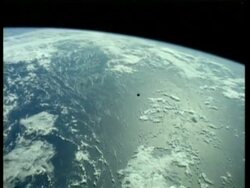 WA Earth view, STS 51-D, ocean, from space Stock Footage