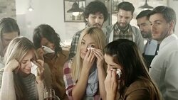 Men and women Stock Footage