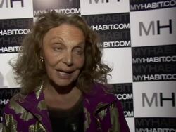 INTERVIEW: Diane von Furstenberg on the CFDA's collaboration with myhabit.com, how it's helping designers with exposureÃ‰ Stock Footage