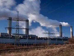 DOLLY: Power Station Stock Footage