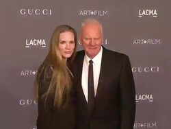 Malcolm McDowell, Kelley McDowell at LACMA Hosts 2012 Art + Film Gala Honoring Ed Ruscha And Stanley Kubrick Presented By Gucci Stock Footage