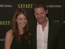 John Buffalo Mailer at "Savages" New York Premiere Stock Footage