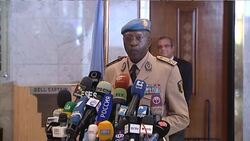 Final news conference by leader of UN observers before they leave News Clip