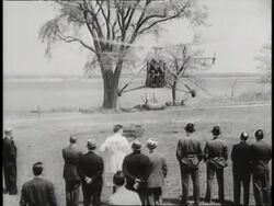 Pilot Igor Sikorsky takes a flight in the first successful helicopter. News Clip