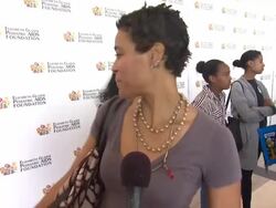 INTERVIEW - Daphne Wayans on the event at Elizabeth Glaser Pediatric AIDS Foundation's 24th Annual A Time For Heroes Stock Footage