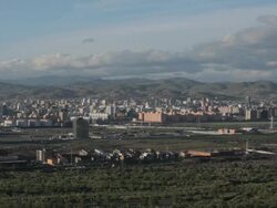 Overview of city Stock Footage