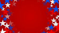 Circles of Red, White and Blue Stars Zooming by (Loopable) Stock Footage