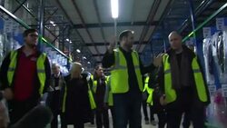 MP's being shown around Sports Direct warehouse News Clip
