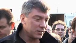 Nemtsov comments at opposition rally News Clip