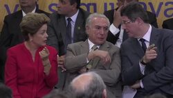 VOICED : Rousseff anuncia inmensa inversion en infraestructura News Clip