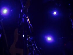 Girls rock band on stage. Stock Footage